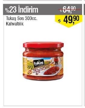 Tukaş Sos 300Cc Kahvaltılık