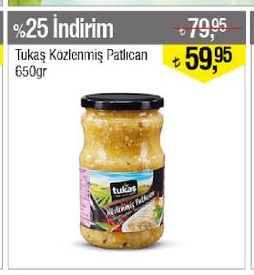 Tukaş Közlenmiş Patlıcan 650Gr