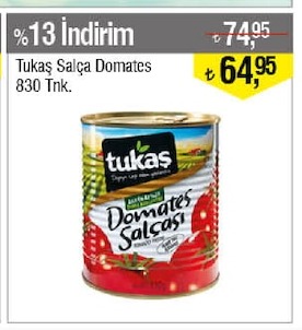 Tukaş Salça Domates 830 Tnk.