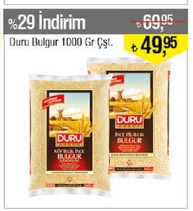 Duru Bulgur 1000 Gr Çşt.