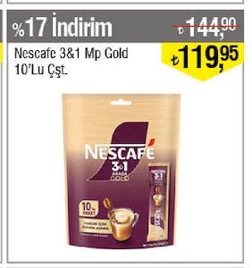 Nescafe 3&1 Mp Gold 10'Lu Çşt.