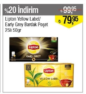 Lipton Yellow Label/ Early Grey Bardak Poşet 25Li 50Gr
