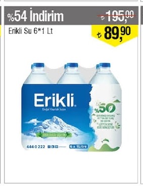 Erikli Su 6*1 Lt