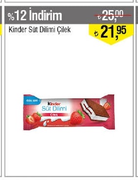 Kinder Süt Dilimi Çilek