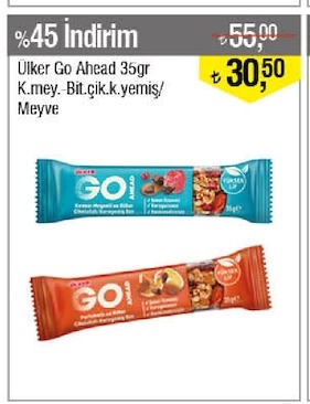 Ülker Go Ahead 35Gr K.Mey.-Bit.Çik.K.Yemiş/Meyve