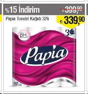 Papia Tuvalet Kağıdı 32Li