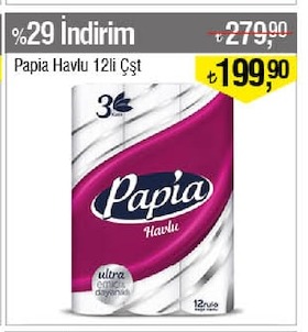 Papia Havlu 12Li Çşt