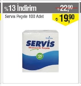 Servis Peçete 100 Adet