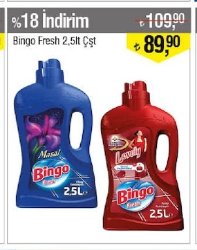 Bingo Fresh 2,5Lt Çşt