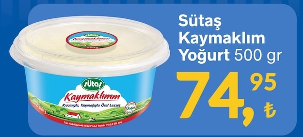 Sütaş Kaymaklım Yoğurt 500 Gr