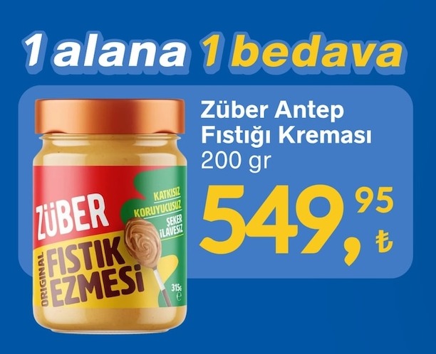 Züber Antep Fıstığı Kreması 200 Gr