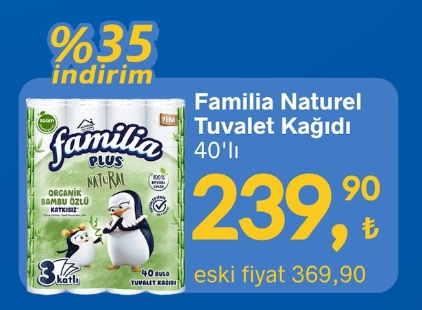Familia Naturel Tuvalet Kağıdı 40'Lı