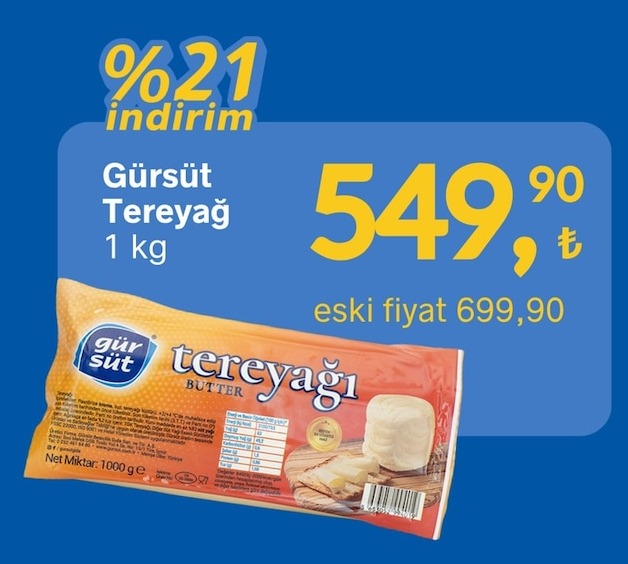 Gürsüt Tereyağ 1 Kg