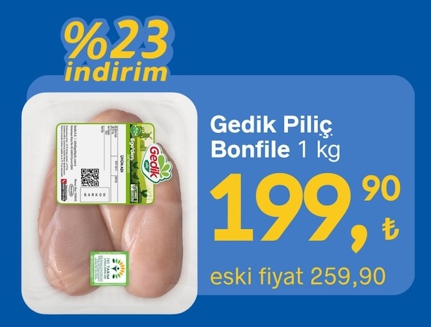 Gedik Piliç Bonfile 1 Kg