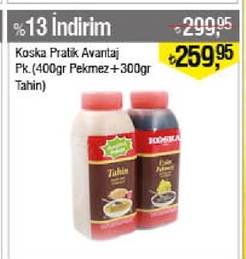 Koska Pratik Avantaj Pekmez + Tahin 400Gr + 300Gr