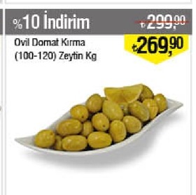 Ovil Domat Kırma Zeytin 100-120 Kg