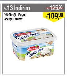 Yörükoğlu Peynir 450Gr. Süzme