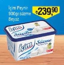 Içim Peynir 900Gr Süzme Beyaz