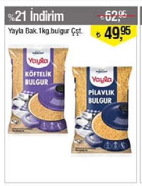 Yaylat Bakiye 1Kg Bulgur Çet