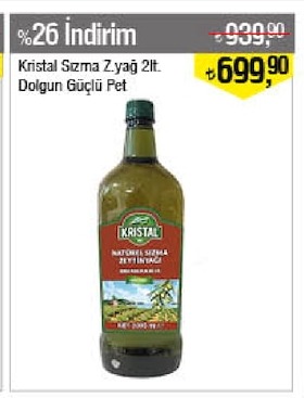 Kristal Sızma Z. Yağ 2Lt