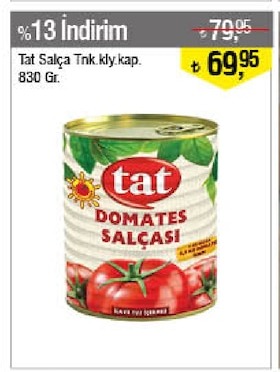 Tat Domates Salçasi 830 Gr
