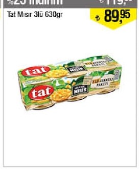 Tat Mısır 3'Lü 630Gr