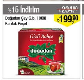 Doğadan Çay G.B. 100Lü Bardak Poşet