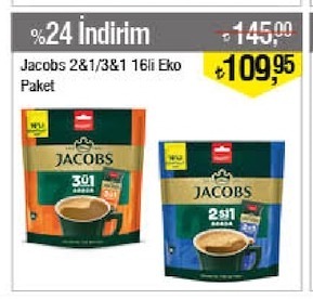 Jacobs 2&1/3&1 16Li Eko Paket
