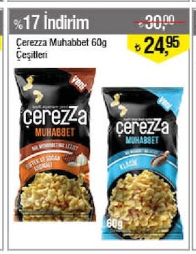 Cerezya Muhabbet 60G Cesitleri