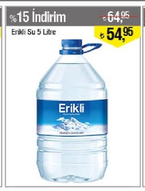 Erikli Su 5 Litre