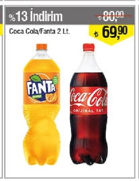 Coca Cola/Fanta 2 Ltc.