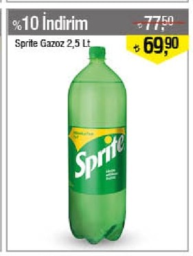 Sprite Gazoz 2,5 Lt.