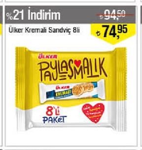 Ülker Kremalı Sandviç 8Li Paket