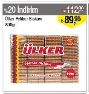 Ülker Petit Beurre Bisküvi 800Gr