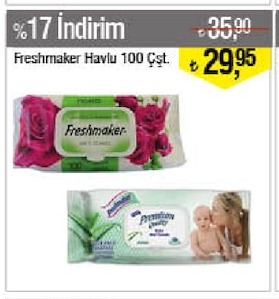 Freshmaker Havlu 100 Adet