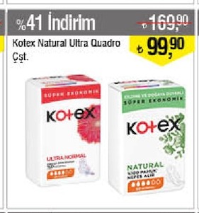 Kotex Natural Ultra Quadro