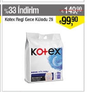 Kotex Regl Gece Külodu 2Li