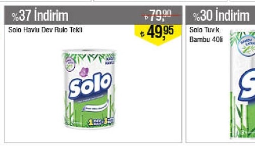 Solo Tuvalet Kağıdı Bambu 40Lı
