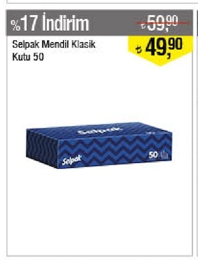 Selpak Mendil Klasik Kutu 50