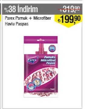 Parex Pamuk + Mikrofiber Havlu Paspas