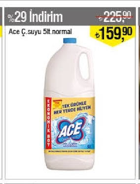 Ace Çamaşır Suyu 5 Lt Normal