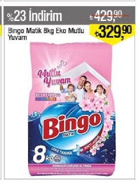 Bingo Matik 8 Kg Eko Mutlu Yuvam
