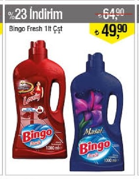 Bingo Fresh Çeşit 1 Lt
