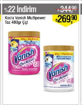 Kosla Vanish Multipower Toz 480Gr Çst