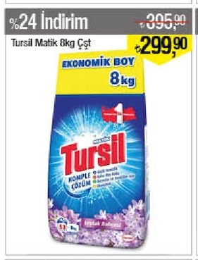 Tursil Matic 8Kg Çamaşır Tozu