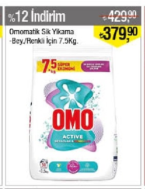 Omo Matik Sıvı Deterjan Beyaz/Renkli 7.5Kg