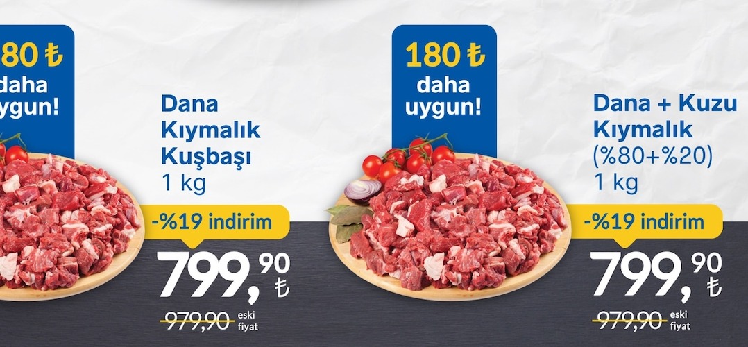 Dana + Kuzu Kıymalık (80%+20%) 1Kg
