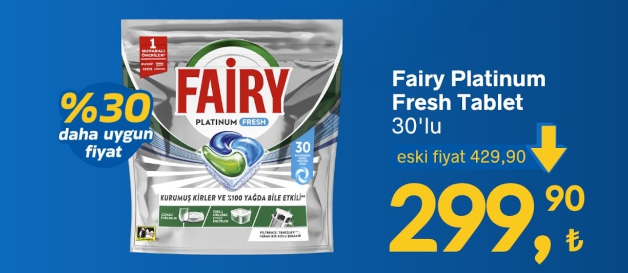 Fairy Platinum Fresh Tablet 30'Lu