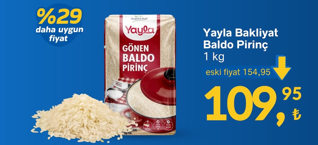 Yayala Gönen Baldo Pirinç 1 Kg