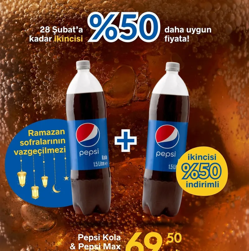 Pepsi Kola & Pepsi Max 1.5 Lt